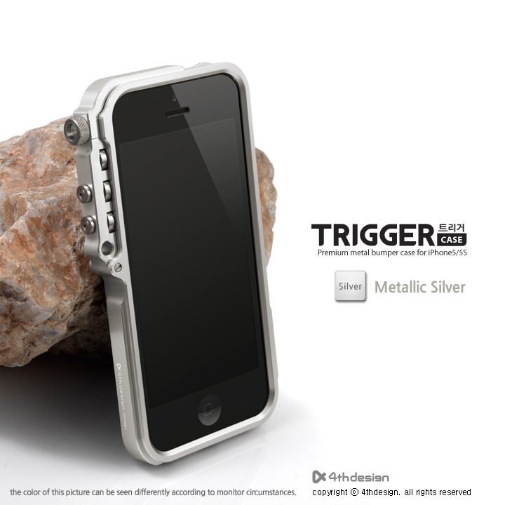 Vugge bord obligat Trigger Aluminum Case Silver for Apple iPhone 5 & 5S [TC22210] : 4thDesign,  - Premium Mobile Accessories -